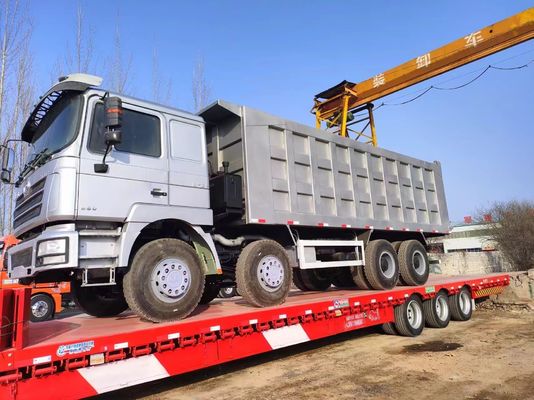 Certificato GCC Shacman F3000 8*4 Tipping Dump Truck con capacità motore da 6-8L in grigio