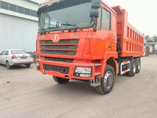 6*4 F3000 Trasmissione manuale Alta capacità di carico Red Shacman Dump Truck per carichi pesanti