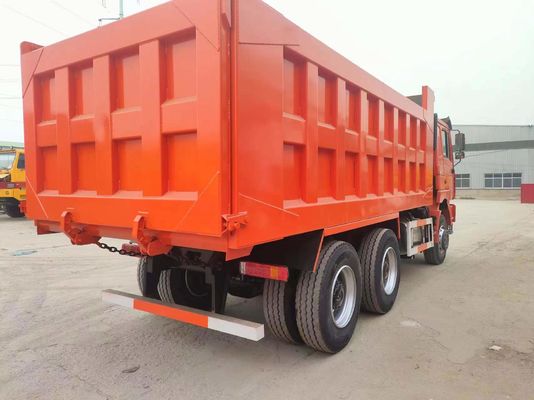 6*4 F3000 Trasmissione manuale Alta capacità di carico Red Shacman Dump Truck per carichi pesanti