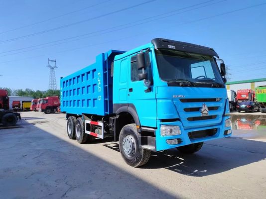 10 pneumatici 336 CV di seconda mano Peacock Blu Sinotruck HOWO 6*4 Dump Truck Euro 3/4/5 Validabile