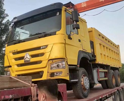 10 pneumatici Sinotruck HOWO 6*4 second-hand Dump Truck Front Lifting Style Emissioni Euro 3/4/5