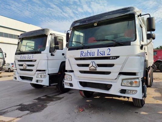 Autocarro a cassone di sollevamento anteriore certificato ECE di stile Howo 6*4 dell'autocarro con cassone ribaltabile 351-450hp
