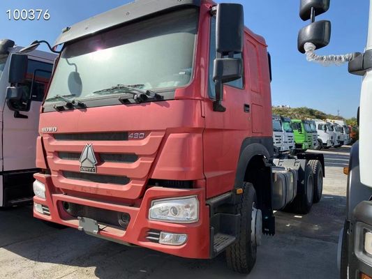 Trasmissione manuale HOWO 6*4 Camione trattore 375HP 371HP 10 pneumatici Testa del rimorchio pesante