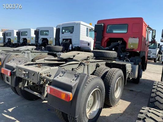 Trasmissione manuale HOWO 6*4 Camione trattore 375HP 371HP 10 pneumatici Testa del rimorchio pesante