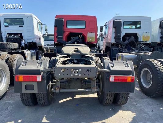 Trasmissione manuale HOWO 6*4 Camione trattore 375HP 371HP 10 pneumatici Testa del rimorchio pesante