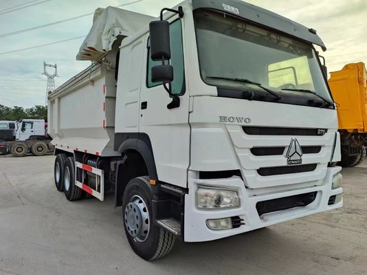 Sinotruck HOWO 6*4 Camionetto di scarico bianco di seconda mano tipo U con cambio manuale