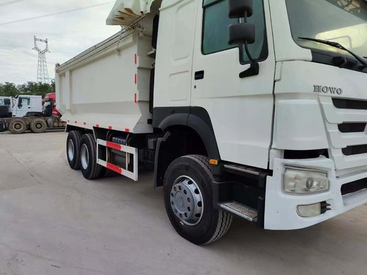 Sinotruck HOWO 6*4 Camionetto di scarico bianco di seconda mano tipo U con cambio manuale