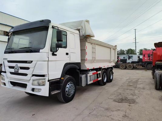Sinotruck HOWO 6*4 Camionetto di scarico bianco di seconda mano tipo U con cambio manuale