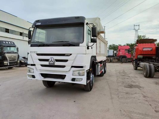 Sinotruck HOWO 6*4 Camionetto di scarico bianco di seconda mano tipo U con cambio manuale