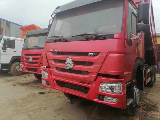 Sinotruk HOWO 6X4 371HP Dump Truck Tipper Dumpper con colore rosso HOWO ruota motrice 6×4
