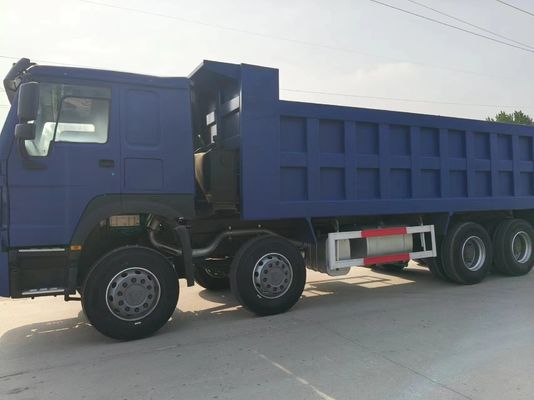 Utilizzo HOWO Truck 8X4 Blu scuro Euro3 per scarico pesante nelle costruzioni urbane