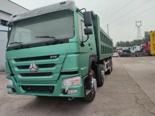 375 HP Sinotruk HOWO 8*4 Dump Truck camion usato 12 ruote stile di sollevamento anteriore