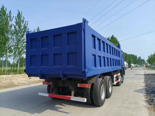 Trasmissione manuale 371HP Sinotruk HOWO Camion a gomma 10 pneumatici 6X4 Camion a gomma usato