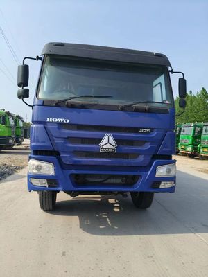 Trasmissione manuale 371HP Sinotruk HOWO Camion a gomma 10 pneumatici 6X4 Camion a gomma usato
