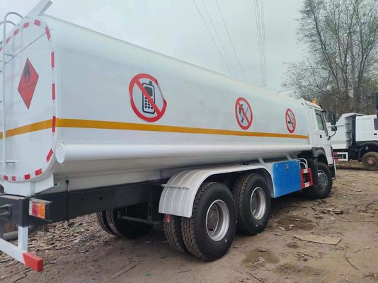 6X4 25000L Carbon Steel Tanker Truck per petrolio gas diesel 351-450hp Trasmissione manuale