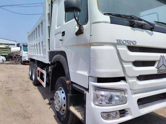 White HOWO 6*4 Dump Truck con capacità motore 4-6L e requisiti del cliente