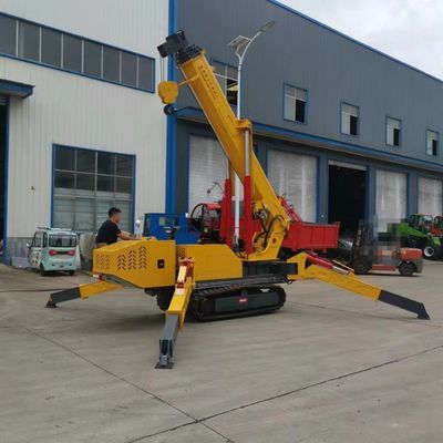 360 gradi elevatore idraulico a curvatura per la costruzione tracciato mini gru a ragno da 8 tonnellate con portachiavi di gru personalizzati