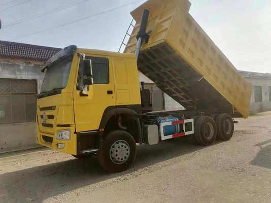 Dump Truck 10 ruote Giallo HOWO Sinotruk 6X4 camion minerario con 351-450 CV