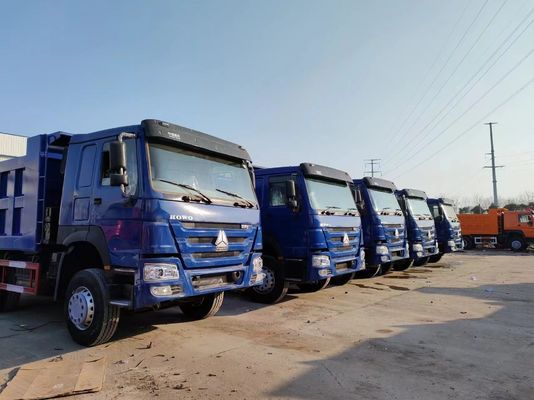 Trasmissione manuale Tipo 6×4 ruota motrice Sinotruck HOWO Blu Dump Truck 10 pneumatici