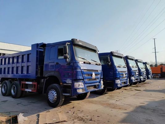 Trasmissione manuale Tipo 6×4 ruota motrice Sinotruck HOWO Blu Dump Truck 10 pneumatici