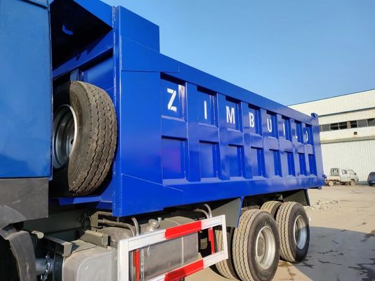 Trasmissione manuale Tipo 6×4 ruota motrice Sinotruck HOWO Blu Dump Truck 10 pneumatici