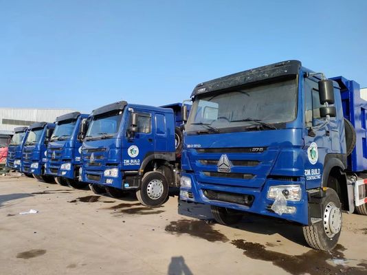 Trasmissione manuale Tipo 6×4 ruota motrice Sinotruck HOWO Blu Dump Truck 10 pneumatici