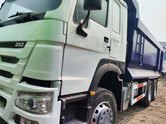Sinotruck HOWO 6*4 Camion spazzatura Camion usato 10 pneumatici Bianco e blu Tipo U per carichi