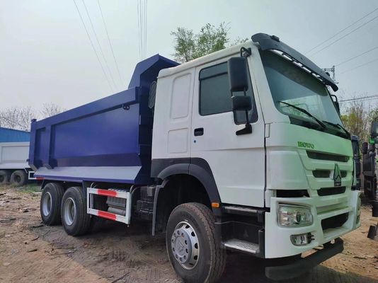 Sinotruck HOWO 6*4 Camion spazzatura Camion usato 10 pneumatici Bianco e blu Tipo U per carichi