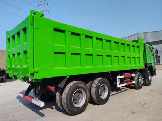 Sinotruk HOWO 8*4 Dump Truck 375HP Verde Colore 10500 x 2600m x 3400mm