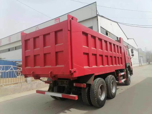 6X4 HOWO 16 20 metri cubici 10 ruote Motore diesel Miniera Camionetti di scarico Camionetti di ribaltamento in rosso