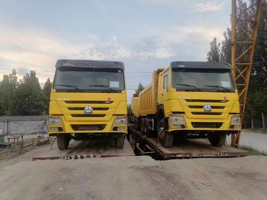 6X4 ruota motrice HOWO Truck 371 Tipper Used Dump Trucks con capacità motore 6-8L