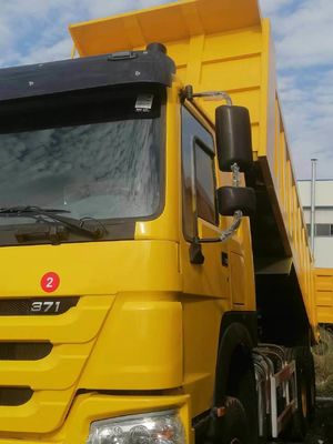 6X4 ruota motrice HOWO Truck 371 Tipper Used Dump Trucks con capacità motore 6-8L
