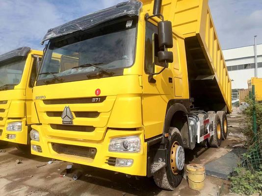 6X4 ruota motrice HOWO Truck 371 Tipper Used Dump Trucks con capacità motore 6-8L