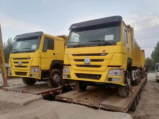 6X4 ruota motrice HOWO Truck 371 Tipper Used Dump Trucks con capacità motore 6-8L