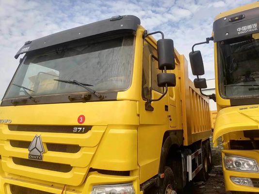 6X4 ruota motrice HOWO Truck 371 Tipper Used Dump Trucks con capacità motore 6-8L
