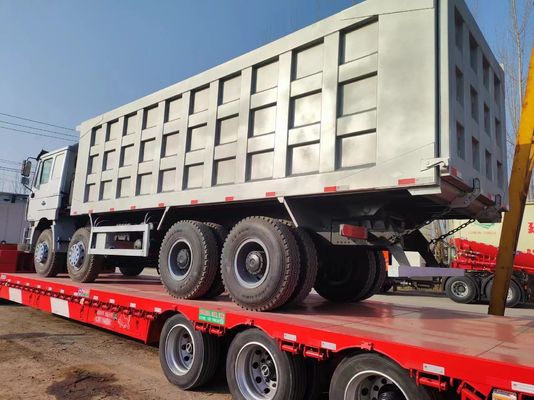 Shacman 8X4 Used Dump Truck 375HP 12 ruote 40t Front Lifting Style Potenza da cavallo 351-450hp